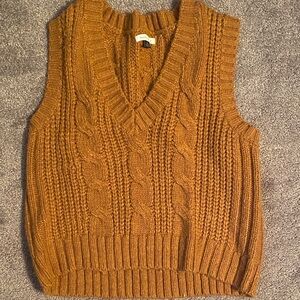 American Eagle Outfitters Knit Sweater Vest in Tan